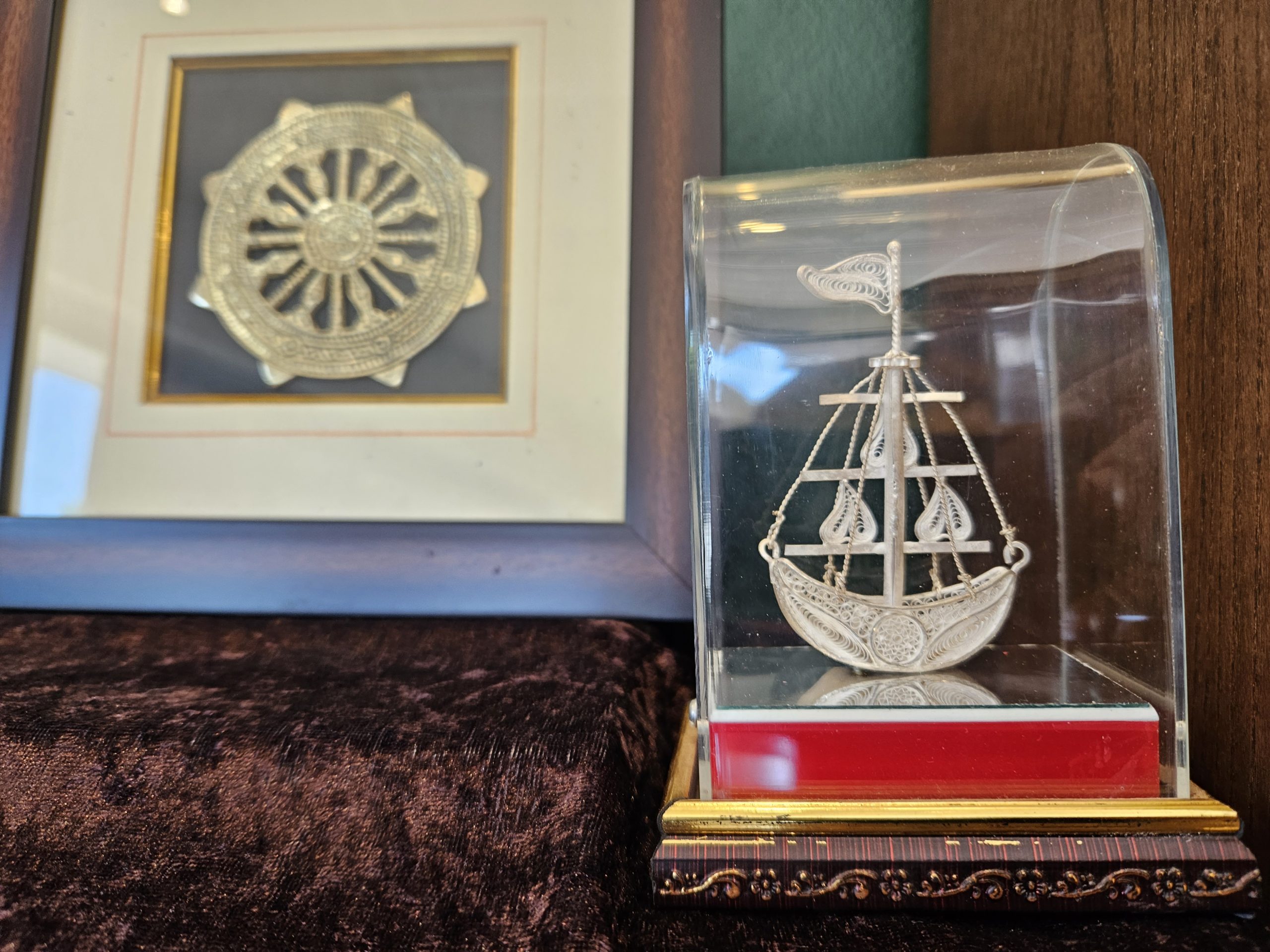 Fine engravings on Brass and Silver Filigree